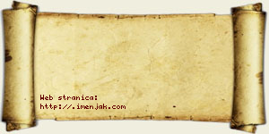 Anđa Stanimirović vizit kartica